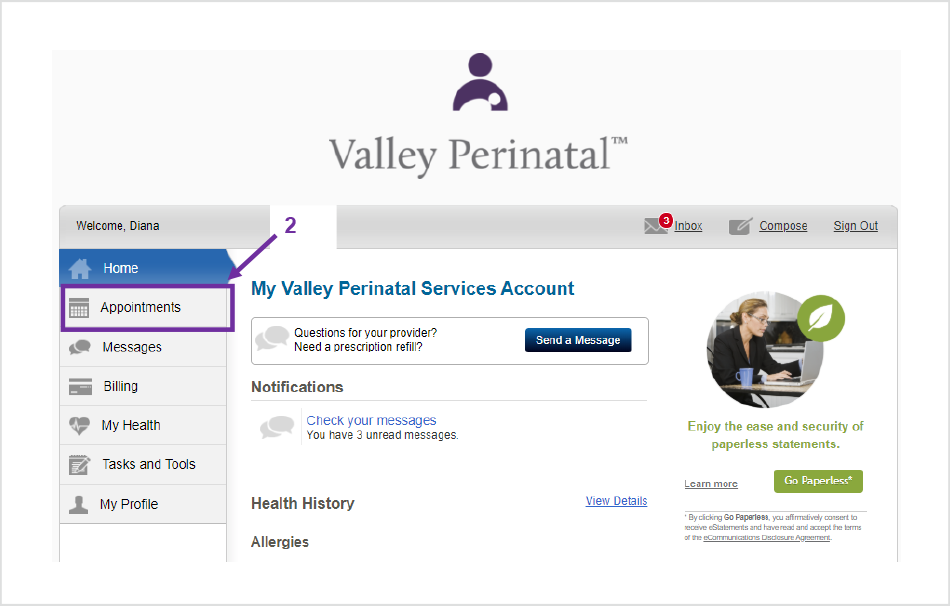 Patient Portal Guide Step 2